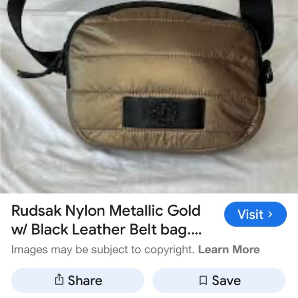 NWT’S RUDSAK Nylon Metallic Red & Black Bag/Fanny Pack With Gloves - Picture 7 of 7